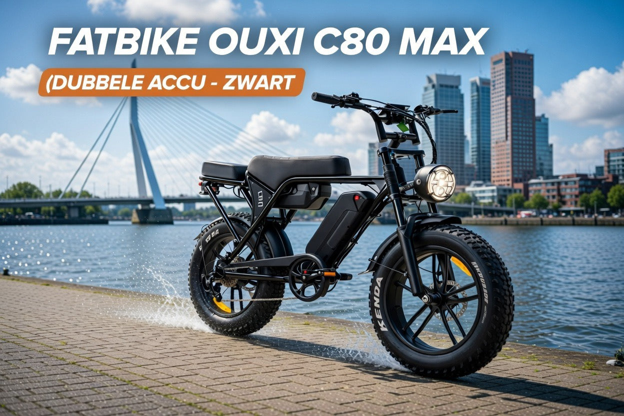 (KONINGS KORTING) OUXI C80 MAX Fatbike – Dubbele Accu, Maximale Actieradius, Ultieme Kracht